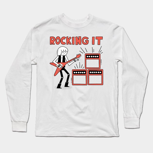 Rocking It! Long Sleeve T-Shirt by Andy McNally